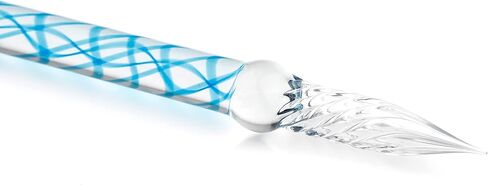 Herbin hb21714 Glass Pen, Helix, Sky Blue, Exclusive Box, French Traditional Brand Founded in 1670 in Kuwait