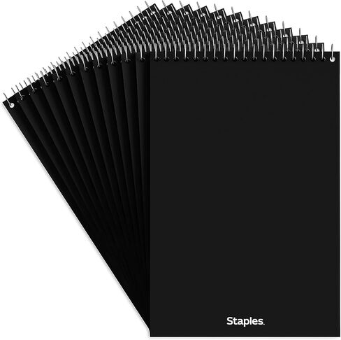 Staples White Paper Steno Pads, Gregg Ruled, 6" x 9", 12/Pack in Kuwait