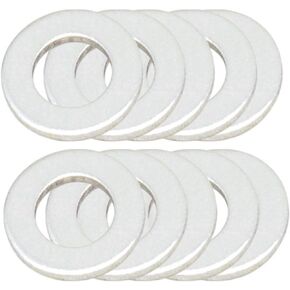 Motorcycle Hardware (DPWM14.223-10) M14 x 22.3mm Drain Plug Washer, (Pack of 10)