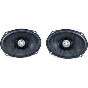 Kenwood Excelon XM69R Motorcycle Speakers (Pair), 6"x9" 2-Way Coaxial Rear Speakers for 1998-Current Harley Motorcycles, 400W, 2-Ohm Impedance, Injection-Molded Polypropylene Cone & PEI Dome Tweeter