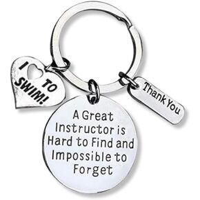 Sportybella Swim Instructor Keychain, Swimming Coach Gifts, Swim Coach Keychain, Thank You Gift for Swim Coach