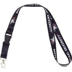 Desert Cactus North Carolina Central University Lanyard NCCU Eagles Car Keys ID Badge Holder Keychain Detachable Breakaway Snap Buckle (Black)