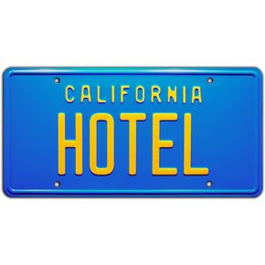 The Eagles | Hotel California | Metal Stamped License Plate