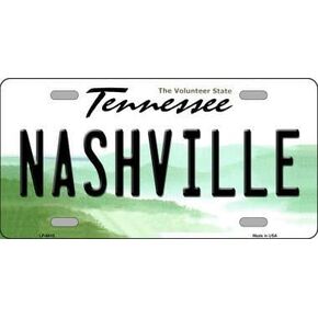 Nashville Tennessee Novelty Metal License Plate Tag LP-6415