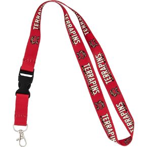 Desert Cactus University of Maryland Car Keys ID Badge Holder Lanyard Keychain Detachable Breakaway Snap Buckle (Red)