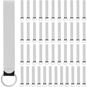 50 PCS Sublimation Blanks Wristlet, Blank Wristlet Keychain, Sublimation Blanks Keychain Sublimation Wristlet Strap for Keychain Hanging and Craft Projects