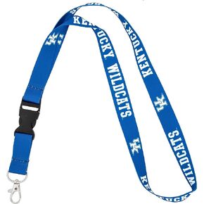 Desert Cactus University of Kentucky Wildcats UK Car Keys ID Badge Holder Lanyard Keychain Detachable Breakaway Snap Buckle (Blue)
