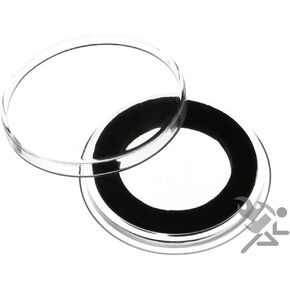 (10) Air-tite 21mm Black Ring Coin Holder Capsules for Liberty Buffalo Jefferson Nickels