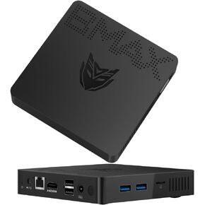 Bmax Mini PC AMD Ryzen 5 7430(up to 4.3GHz, 6C/12T) 16GB DDR4/512GB NVMe SSD Mini Desktop Computer DP/Full-Featured Type-C/HDMI x2, Triple-Display 4K/60Hz WiFi6 BT5.2 Mini Computer B7A Pro