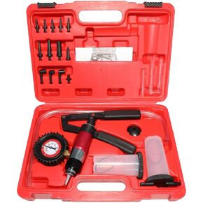DPTOOL Brake Bleeder Kit with Hand Held Vacuum Pump Tester, Adapters and 2 Reservoir Bottles for Auto Car Truck Motorcycle Brake System Bleeding Tools