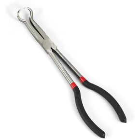 Electrical Disconnect Pliers, 10.83 Inch Long Spark Plug Wire Removal Tool, Professional O-Shaped Car Fuel Line Hose Pipe Removal Pliers Electrical Connector Clamp Clips for Cars