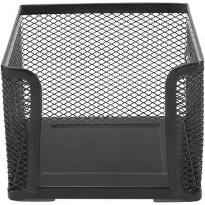 Mesh Pen Holder, 4 x 4 Inches Memo Sticky Note Holders Desk Organizer Office Supplies Desk Shelf Card Case Stand for Office School Home