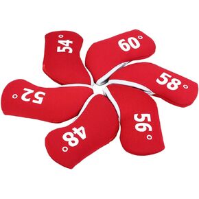 Golf Builder 6pcs/Set Soft Neoprene Golf Wedge Head Covers fit RH and LH 48,52,54,56,58,60
