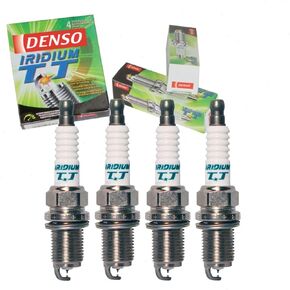 4 pc DENSO Iridium TT Spark Plugs compatible with Toyota Prius C 1.5L L4 2012-2016