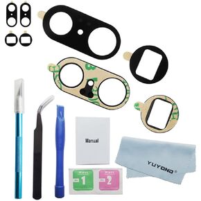 2pcs OEM Original Rear Camera Glass Lens Replacement for Google Pixel 6A with Adhesive Preinstalled with Installation Manual and Repair Tools Kit (for Pixel 6A 6.1")