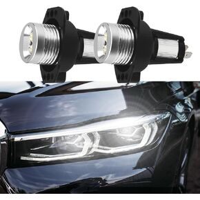 2PCS LED Angel Eyes Headlight Bulb, Angel Eyes LED Fog Light, Car LED Light Marker Halo Ring Headlight Fit for BMW E90 E91 2005-2008 3 Series 325i, 325xi, 328i, 328xi, 330i, 330xi, 335i, 335xi