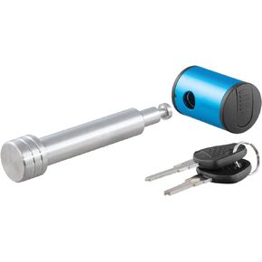 CURT 23502 Right-Angle Stainless Steel Trailer Hitch Lock, 5/8-Inch Pin Diameter, Fits 2-Inch Receiver