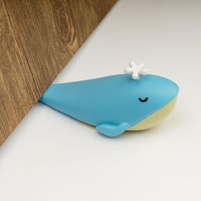 Cute Door Stopper, Cartoon Whale Animal Door Stop, 1 Pack Decorative Door Wedge for Home and Office Floor(Patent Registering)