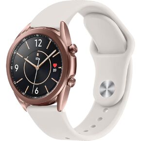 Meliya Band for Samsung Galaxy Watch 3 Bands 41mm Women Men, 20mm Adjustable Soft Silicone Sport Strap Replacement Band for Galaxy Watch 3 41mm