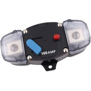 KEDAKEJI 12-48 فولت DC 300A إعادة تعيين يدوي لقاطع الدائرة، 0-8 مقياس التصيد محرك السيارات ستيريو الصوت مضمنة الصمامات كتلة حاملي العاكس للسيارات RV البحرية قارب (300Amp) in Kuwait