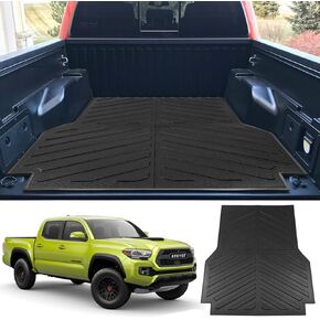 حصيرة سرير شاحنة Xipoo متوافقة مع 2005-2023 Toyota Tacoma Truck Bed Mat TPE Bed Liner Bed Mat Mat استبدال لسرير طويل 6 أقدام 2005-2023 Toyota Tacoma Accessories (6 أقدام طويلة حصيرة سرير نمط حبوب الأرز)