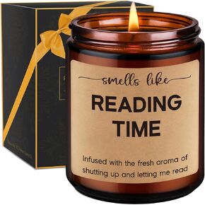 GSPY Book Lover Candle - Book Lovers Gifts, Gifts for Readers - Bookish Gifts, Reading Gifts, Book Themed Gifts - Mothers Day, Birthday Gifts for Book Lovers Women, Bookworm, Librarian, Men