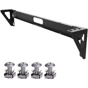 1U Vertical Wall Mount Rack - Steel Vertical Patch Panel Mounting Bracket for 19 inch Networking Equipments