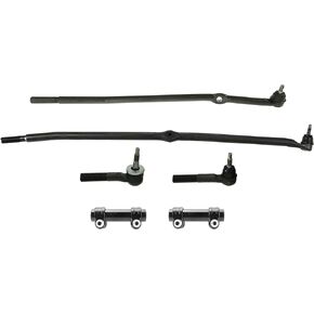 PartsW - 6 Pc Drag Link Adjusting Sleeves Tie Rods Steering Kit for Pick Up 4 Wheel Drive Fits DODGE RAM 2500 4x4 / 4 Wheel Drive Only/3500 4x4 / 4 Wheel Drive Only/