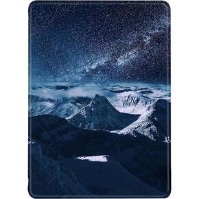 Case for Kindle Paperwhite 2021 6.8" Flip Silicone Cover Cute Cat Abstract Painting Flower Pattern Kindle Paperwhite Signature Edition Protective Shell Auto Wake Up or Sleep TPU Case (1)