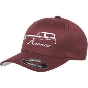 1966-77 Ford Bronco 4x4 Classic Outline Design Flexfit hat Cap