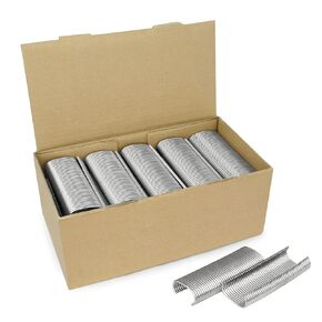 11 Gauge 1-1/2'' (38.7mm) Crown Hog Rings for Heavy Duty Large Snap Ring Pliers, 304 Stainless Steel C50 C-Ring Staples 1,600 PCS/Box