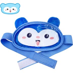 Boo Boo Ice Pack, Kid Reusable Ice Pack, Auxiliary Fever Reduction, Hot Cold Pack for Kids Injuries, Wisdom Teeth, Baby Colic, Gas and Upset Stomach, Pain Relief, Fever, Headaches(Blue)