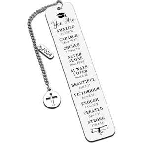 Graduation Gifts for Him Her Class of 2025 Christian Religious Catholic Gifts Inspirational Bookmark Seniors 2025 College High Middle School Students Nursing Grad Gifts for Women Men Graduates Gifts