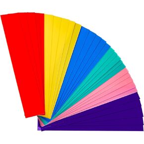 Chinco 30 قطعة فواصل كتب المكتبة للأرفف مع الملصقات، علامات رف المكتبة، فواصل رف الكتب الملونة المتنوعة، علامة رف بلاستيكية، مجموعة أقلام تحديد رف الكتب المرنة لمستلزمات الفصول الدراسية