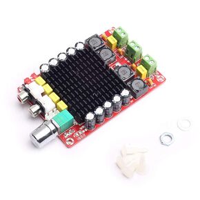 TDA7498 100W + 100W Dual Channel Class D Audio Amplifier Board, DC 24V Digital Stereo Power Amp Module for 8Ω Home Theater Subwoofer Computer Speaker Motorcycle