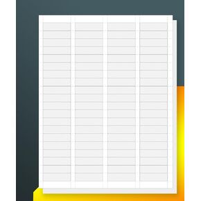 80UP 1.75" x 0.5" Return Address Labels for Laser & Inkjet Printers[100 Sheets,8000 Labels]