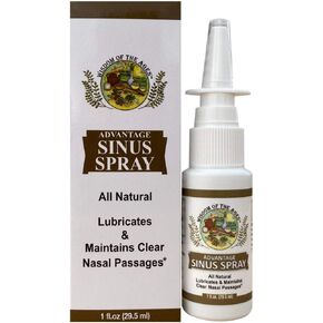 Advantage Sinus Spray Natural Cleansing & Lubricating Nasal Spray. 1 fl oz.
