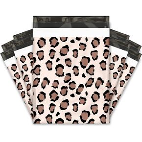 12x15 (50) Leopard Print Designer Poly Mailers Shipping Envelopes Premium Printed Bags