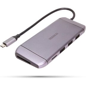 Gearmo USB-C Hub 9 in 1 Travel Series Portable Docking Station