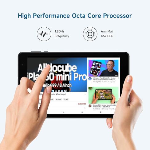 ALLDOCUBE iPlay50 Mini Lite Android 13 Tablet Widevine L1 8GB RAM 64GB ROM 8 بوصة تابلت 1280x800 IPS GMS معتمد للبالغين والأطفال مع تطبيق IWAWA المثبت مسبقًا in Kuwait