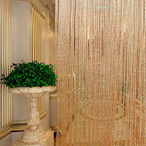 ستائر مطرزة مقاس 99 × 79 بوصة، عبوتان - ديكور هيبي للمداخل والخزائن ومقسمات الغرف - ديكورات المنزل بوهو in Kuwait