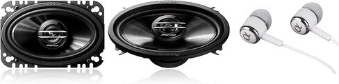 مكبرات صوت ستيريو Pioneer TS-G4620S بقوة 400 وات بحد أقصى 4 × 6 بوصة ثنائية الاتجاه من سلسلة G محورية كاملة المدى للسيارة in Saudi Arabia