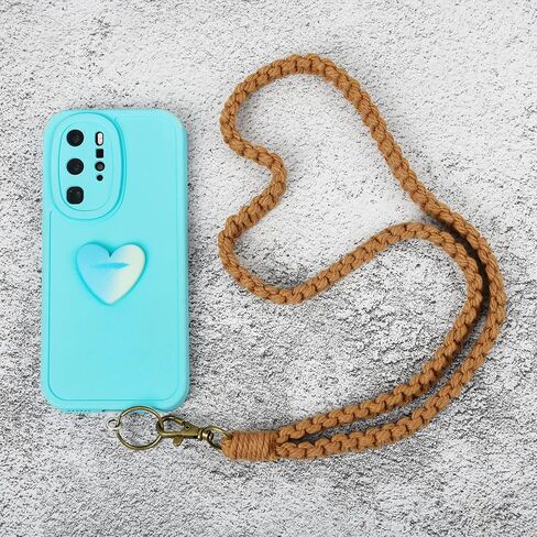 2 قطعة مكرامية بوهو الرقبة حامل سلسلة المفاتيح مع خطاف معدني لشارات الهوية اليدوية معقود طويل ناعم منسوج حزام المعصم للنساء تقدير المعلم هدية محفظة كروز in Kuwait