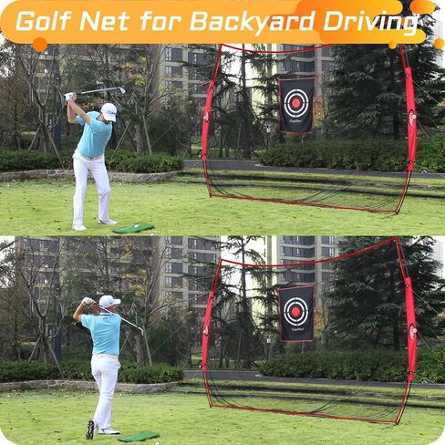 شبكة ممارسة الجولف، شبكة ضرب الجولف، نطاق القيادة للفناء الخلفي، شبكة جولف للفناء الخلفي 12X10FT مع حقيبة حمل مستهدفة in Kuwait