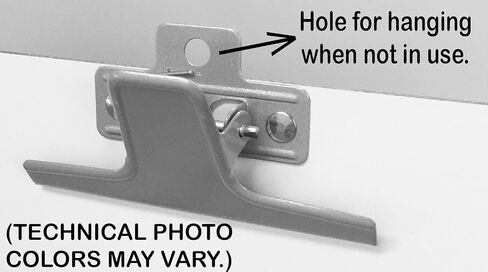 مذكرة حافظة بيضاء من Acrimet مقاس A5 (9 1/16 بوصة × 6 5/16 بوصة) مشبك معدني ممتاز (لوح صلب) (مشبك لون وردي) (6 عبوات) in Kuwait