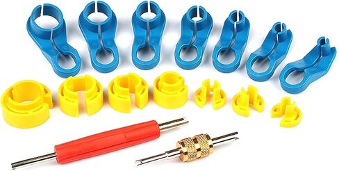16 PCS Fuel Line Disconnect Tool,AC Line Disconnect Tool for Repairing Car Accessories,1/4 5/16 3/8 1/2 5/8 3/4 7/8 Inch Master Quick Disconnect Tool Kit for Auto Repair Tools in Saudi Arabia