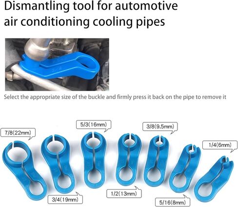 16 PCS Fuel Line Disconnect Tool,AC Line Disconnect Tool for Repairing Car Accessories,1/4 5/16 3/8 1/2 5/8 3/4 7/8 Inch Master Quick Disconnect Tool Kit for Auto Repair Tools in Saudi Arabia