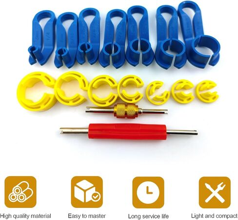 16 PCS Fuel Line Disconnect Tool,AC Line Disconnect Tool for Repairing Car Accessories,1/4 5/16 3/8 1/2 5/8 3/4 7/8 Inch Master Quick Disconnect Tool Kit for Auto Repair Tools in Saudi Arabia