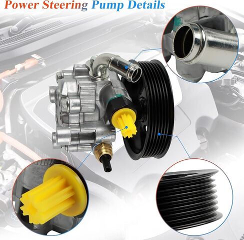 Power Steering Pump 21-5245 Fits for 2002-2009 Camry 2.4L, 2002-2008 Solara 2.4L Power Assist Pump, Replace OE 44310-06071，44310-33150，55-5587，96-5245 in Saudi Arabia
