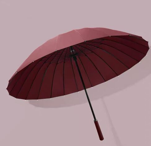 Meichoon Large Umbrella 24Ribs Strong Windproof Glassfiber Bumbersoll Long Handle Manual Business Golf Bumbershoot Outdoor Women Men Multiple Colors KS46 in Saudi Arabia